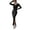 Black L, variant on Women Spring Fall Dress V Neck Slit Hem Thread Slim Fit Long Sleeves Ankle Length Knitted Elastic Maxi Dress Shopping Dating Party Dress