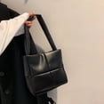 thumbnail image 4 of Bolso Acolchado Btafrte a Cuadros de Algodón PU para Mujer negro, 4 of 9