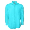 thumbnail image 4 of Berlioni Classic Regular Fit Solid Button Up Long Sleeve Pocket Work Dress Shirt, 4 of 5