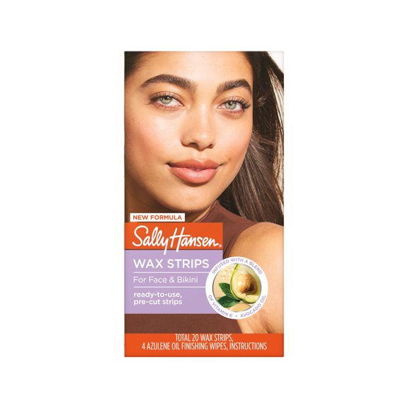 Tiras de cera Sally Hansen para rostro y bikini