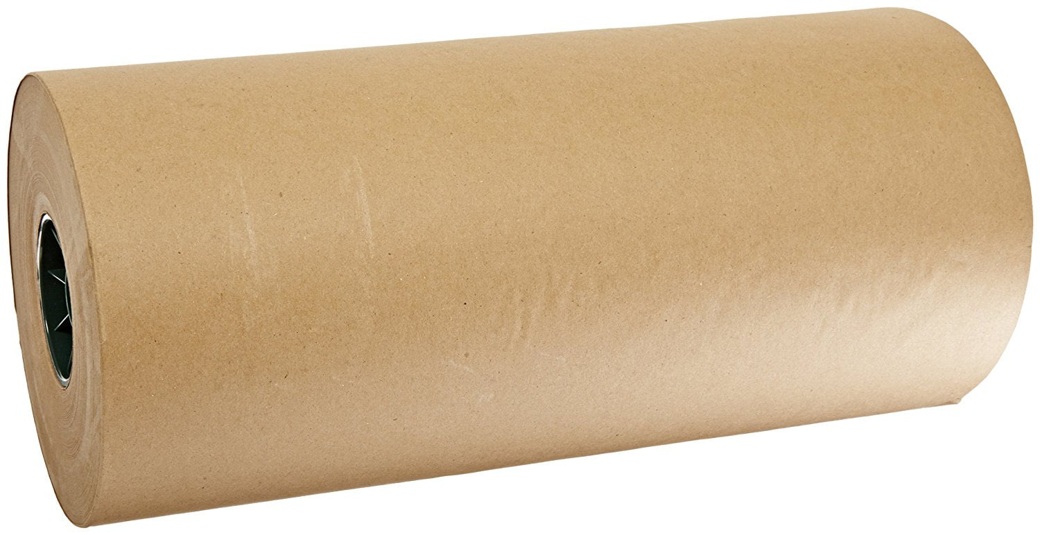 Gray Aviditi KPB2460 Fiber Bogus Kraft Paper Roll 900 Length x 24 Width