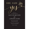 She Said Yes Standard Wedding Invitation