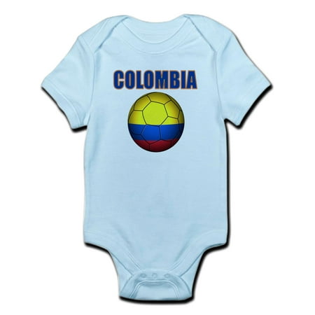 

CafePress - Colombia Futbol Soccer Body Suit - Baby Light Bodysuit Size Newborn - 24 Months