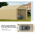 thumbnail image 5 of Phonjoroo Carport 10x20 Car Ports Heavy Duty Carports Portable Garage Car Canopy Tent Outdoor Car Shelter, 5 of 6