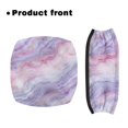 thumbnail image 2 of HELLHERO Marble Patterns Rollator Walker Seat Back Cover Seat and Backrest Covers Stain Proof Waterproof Comfortable for Seniors Men Women(Pink, purple and white), 2 of 7