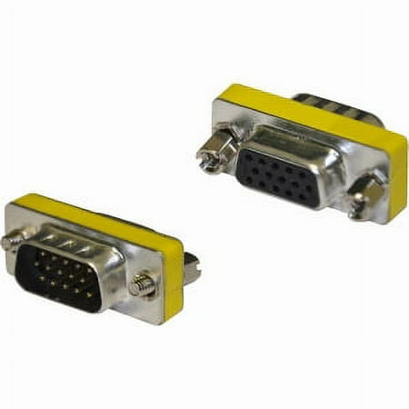 UPC: 0873791004638 | VGA GENDER CHANGER COUPLER M/F SLIM LINE HD15M TO HD15F ADAPTER