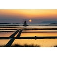 thumbnail image 2 of Wilson, Emily 32x23 White Modern Wood Framed Museum Art Print Titled - Trapani Province-Marsala Wind mills at the salt evaporation ponds in the Stagnone Nature Reserve, 2 of 4