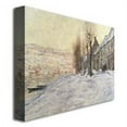 thumbnail image 2 of Trademark Fine Art Claude Monet Lavacourt Under Snow 1878-81 Canvas Wall Art - 14x19, 2 of 2