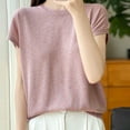 thumbnail image 3 of Mittory Womens Cap Sleeve Tank Tops Dressy Boat Neck Loose Fit Sweater Knit Tshirts Summer Casual Basic Tee Shirts, 3 of 3