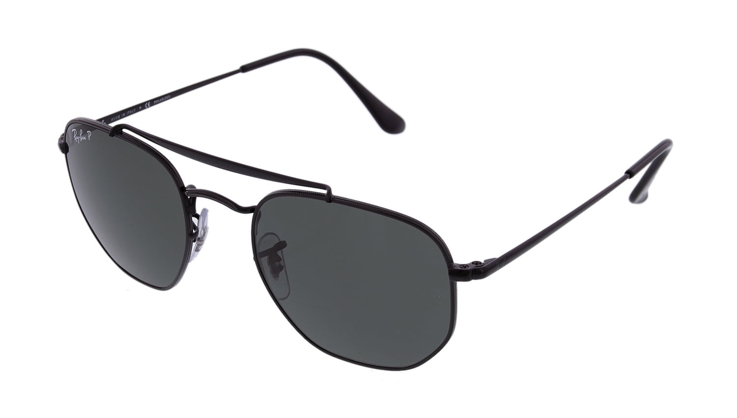 Ray-Ban Men's Gradient Marshal RB3648-002/58-51 Black Geometric Sunglasses  
