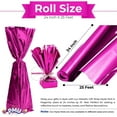 thumbnail image 3 of PMU (2) Gift Wrap Mylar Roll Metallic Magenta 2-Sided, 24 Inches X 25 Ft Roll 1.4 Mil Highly Reflective Mylar Film, Great for Gifts, Birthdays, Christmas, Baskets, Arts & Crafts, 3 of 6