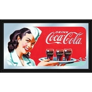 Coca Cola Waitress Framed Logo Mirror