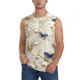 thumbnail image 1 of Balery Elegant Butterflies And Pearls Camisetas sin mangas para hombre, absorbe la humedad y protege contra el mal olor.-X-Large, 1 of 7