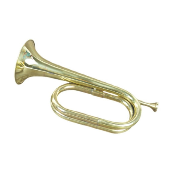 JWQFBC Trumpet Bugle Brass Instrument Blowing Gold Gilded Copper Retro Cavalry Trumpet