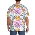 thumbnail image 5 of Disketp Men's Hawaiian Donuts and Coffee Print Shirts Button Down Holiday Beach Shirts-X-Large, 5 of 7