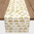 thumbnail image 2 of Creative Products Abstract Half Circles Yellow 4 16 x 72 Poly Twill Table Runner, 2 of 3