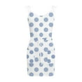 thumbnail image 5 of Sngxgn Women's Sleeveless Halter Midi Dress Bodycon Split Dresses(Light blue,L), 5 of 5