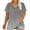 Blue, variant on HAiming Womens Plus Size V Neck T Shirts Short Sleeve Printed Summer Tops Dressy Casual Loose Basic Tees Blouse