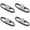 Space Grey (4), variant on Zipper Clips Anti Theft, 4Pcs Elegant Zinc Alloy Zipper Pull Locks for Backpacks, Double Opening S Carabiner Theft Deterrent for Luggage (Frost Silver)