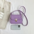 thumbnail image 3 of Bolsa De Hombro Bolso bandolera para mujer, bolso de sillín retro informal, bolso elegante para mujer (púrpura) Ehuebsd Para Estrenar, 3 of 5