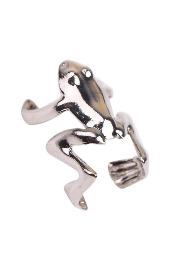 Punk Frog Ear Clip Fashion Funny Stainless Steel Frog Earrings N3U3