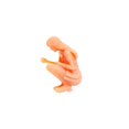 thumbnail image 4 of Unpainted 1/64 People Figures, Assorted Poses Mini Resin Miniature People for Miniature Scene Photography Props Sand Table Decor Collection Squatting Girl, 4 of 8