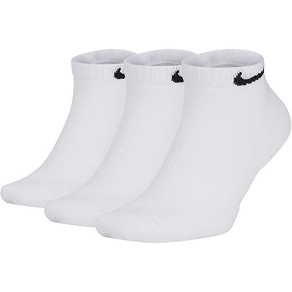Men's Nike 3-pack Everyday Cushion Low-Cut Training Socks Color: White Size: 8-12