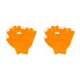 thumbnail image 1 of Jumpingount 1 par de guantes de invierno para mujer, cubierta de mano, accesorio de ropa, guante de punto cómodo con Color sólido para Naranja 2Conjunto, 1 of 6