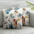 thumbnail image 3 of RUIYC Flower Throw Pillow Covers Flowers Pillow Cushion Cases, Modern Decorative Square Pillowcases for Sofa Couch Bedroom Living Room Car, 3 of 5