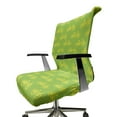 thumbnail image 6 of Ambesonne Bicycle Office Chair Cover Stretchable High Back, Vibrant 2 Wheel Items, Lime Green and Yellow, 6 of 6