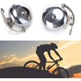 thumbnail image 4 of Classic Silver Retro Bike Bell, Vintage Portland Bell with Beautiful Loud Sound, Bike Bell with Steel Band Bracket, Bell for Road Bike, City, E-Bike,, 4 of 5