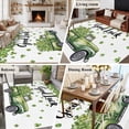 thumbnail image 5 of Large Area Rugs for Living Room Bedroom, St Patrick's Day 5'x8' Rug Washable Carpet Runner Indoor Outdoor, Green Truck Lucky Shamrock Four Leaf Spring Non Slip Floor Mats Rug for Kitchen, Bathroom, 5 of 8