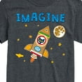 thumbnail image 3 of Pete The Cat - Imagine Space Rocket - Men's Short Sleeve Graphic T-Shirt, 3 of 6