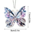 thumbnail image 3 of YOHAVEN Crystal Butterfly Acrylic Pendant, Sparkling Car Rearview Mirror Decor, Stylish Sun Catcher for Car and Home, Elegant Gift for Christmas, Birthdays, and Anniversaries, 3 of 8