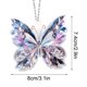 thumbnail image 3 of Colgante de Mariposa de Cristal Acrílico Yst250402003 | Diseño Facetado Deslumbrante con Cordón Ajustable | Acrílico Duradero E Inodoro | Abalorio para Espejo Retrovisor de Coche | Accesorio para Bol, 3 of 6