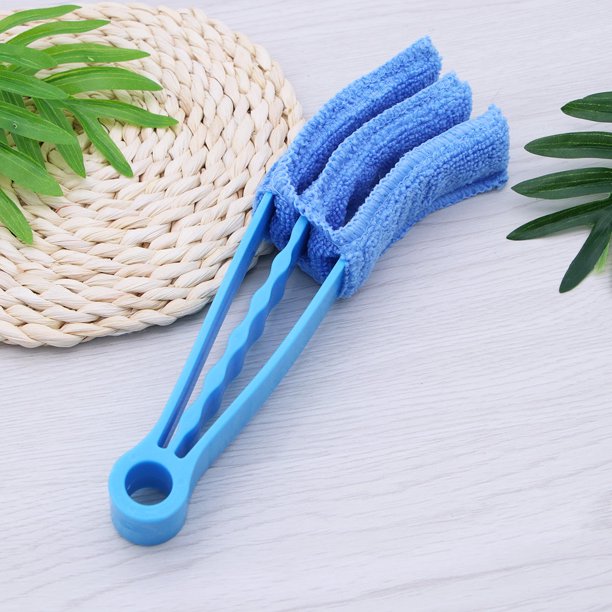 KAKOWELY 5Ud Limpiador Para Persianas Y Ranuras Con De Microfibra Y Mango Resistente De PP