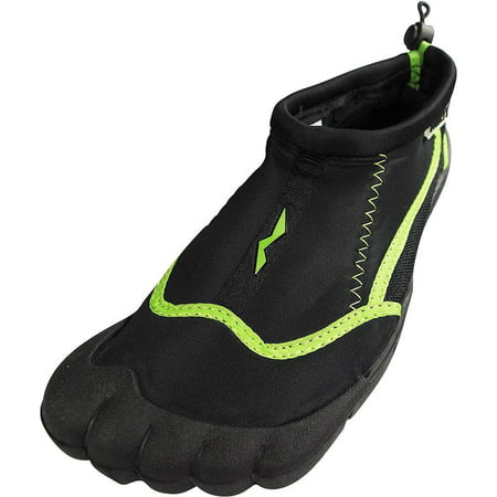 Norty - Women Quick Drying Aqua Shoes Water Sports Shoes for Beach Pool Boating Swim Surf Black/Lime / 5 B(M)