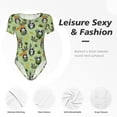 thumbnail image 5 of Picia Cute Panda Bear In Greenery Forest Womens One Piece Swimsuits Modest Tummy Control Bathing Suits Lace Up Slimming Swim Suit-Large, 5 of 9