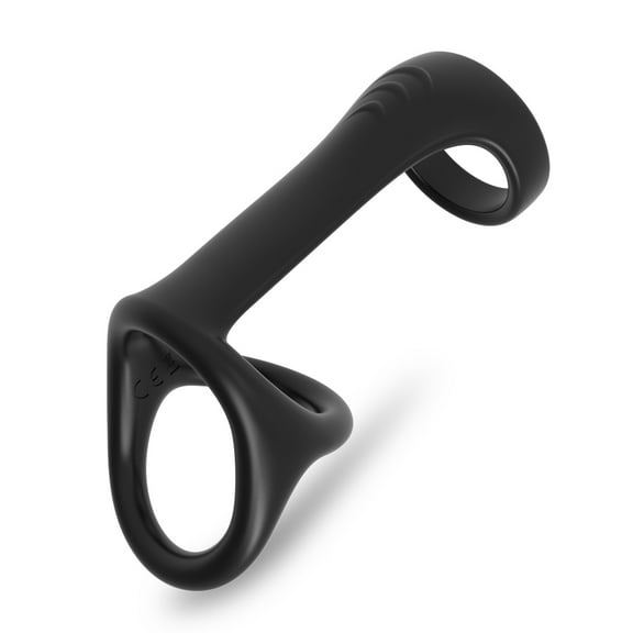 TLUDA Tri-Ring Penis Ring for Men, Ultra Soft Silicone Erection Enhancing Ring Adult Sex Toys for Men Couples,Black