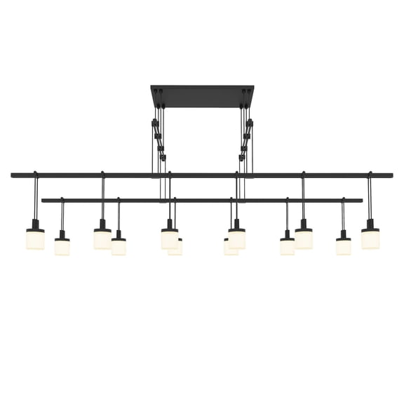 Sonneman S1g48k-Jr180606 Suspenders Led 2-Tier Tandem Linear Pendant - Black