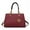 BM Burgundy, variant on MKF Collection Sirna Women's Satchel Bag Signature Vegan LeatherShoulder Bag Handbag Purse By Mia K.- Gray
