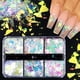 thumbnail image 2 of 1 caja de lentejuelas AB de sirena, adornos de purpurina de uñas irregulares coloridos, accesorios especiales para uñas, suministros de manicura DIY, 2 of 4