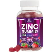 Zinc Gummies 50mg - Extra Strength Zinc Immune Skin & Bone Support Health Gummy - Premium Antioxidant Chewable, High Absorption, Best Supplements Vitamin for Adults, Tasty Berry Flavor, 60 Gummies
