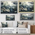 thumbnail image 4 of Designart "Expressing The Jungle'S Beauty In White And Blue" Jungle Floater Framed Wall Decor, 4 of 5