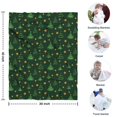 thumbnail image 4 of Green Christmas Tree and Star Pattern Blanket,Comfortable Soft Lamb Wool Throw Blanket,All Season,Warm Lightweight Blankets for Sofa Bed Couch Living Room Chair,30"x40", 4 of 4