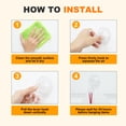 thumbnail image 5 of Suction Cup Hooks, 4 Pack eZAKKA Clear Reusable Waterproof Suction Hooks for Window Glass Hooks Towel Bath towel Christmas Wreath Hanger, 5 of 5