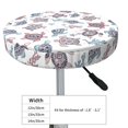 thumbnail image 4 of Fotbe Tribal Style Turtle Stool Covers Round,Waterproof Round Bar Stool Covers Bar Chair Covers Washable Stool Cushion Slipcover for 12-14 Inch Chair-, 4 of 7