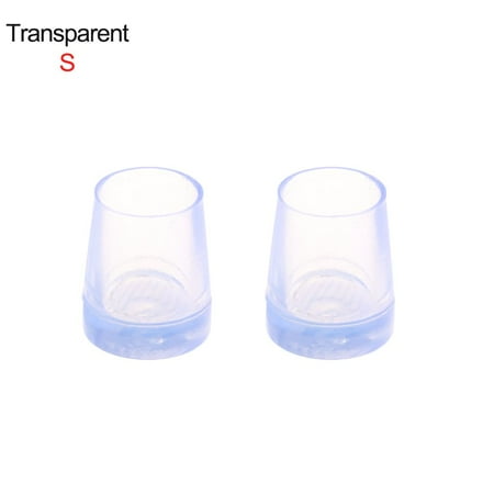

1 pair New Shoes Accessories Wearable Shockproof Silencer Heel Protector Antislip High Heeler Round Shape Heel Stoppers TRANSPARENT S