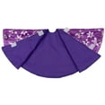 thumbnail image 5 of 20" Decorative Purple Sequin Snowflake Pattern Mini Christmas Tree Skirt, 5 of 7
