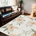 thumbnail image 3 of 1PC Floral Pattern Area Rug Partial Carpet, Lightweight Washable Easy-to-Clean Carpet Mat Festival Gift, Suitable for Living Room, Bedroom, Office, Dining Room, Bathroom, Room Accessories, 3 of 10